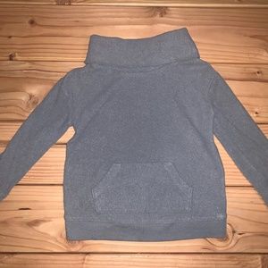 Gray Fleece Turtleneck